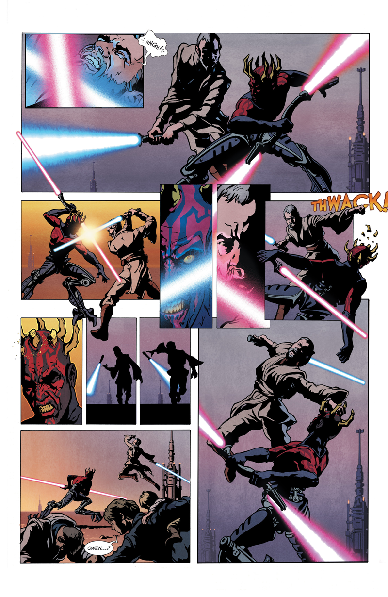 Illustration for article titled Here's What Happened the Last Time Ben Kenobi and Darth Maul Had a Rematch